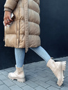 Ženski prešiti plašč GLAMMANT beige Dstreet TY4354