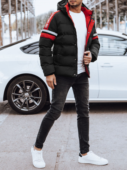 Moška prešita zimska jakna črna Dstreet TX4568