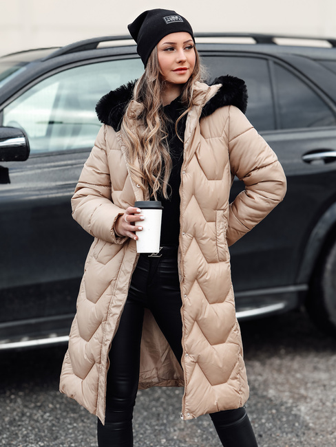 Ženska zimska jakna WINTERACT beige Dstreet TY4777