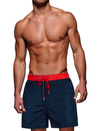 Moške mornarsko modre in rdeče kopalne hlače Dstreet SX2525