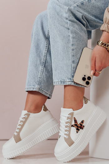 Ženske superge na platformi STARPAN beige Dstreet ZY0869