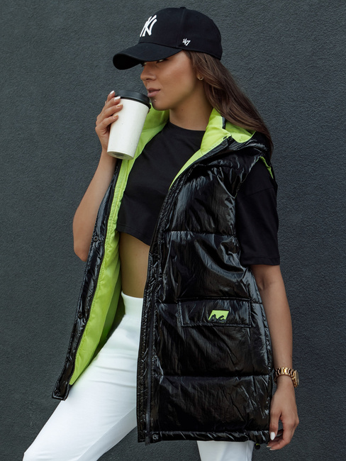 Kamizelka damska pikowana MAYLO czarna Dstreet TY4521