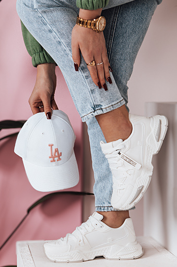 Ženske športne superge RUNKIK white Dstreet ZY0674