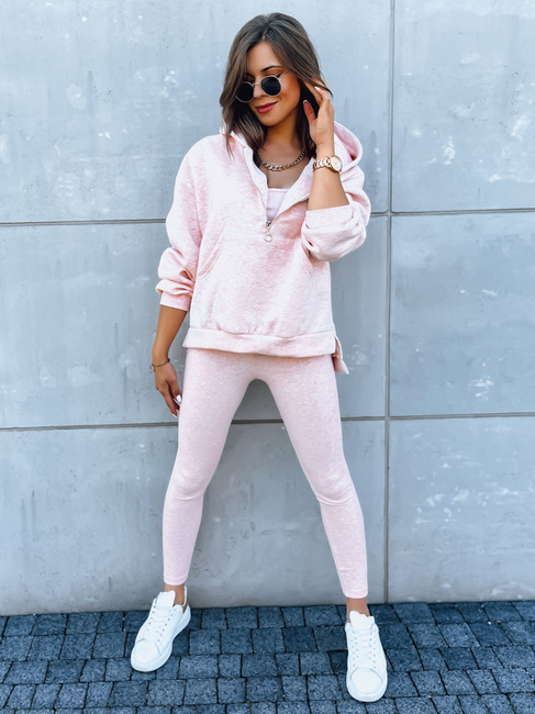Ženski komplet roza trenirke 3 v 1 Blagovna znamka vašega sloga Dstreet AY0939
