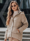 Ženska prešita jakna HIMES beige Dstreet TY4243