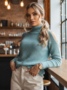 Ženski pulover z ovratnikom ARIEL Barva Zelena DSTREET MY1699
