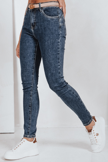 Ženske kavbojke push up modre barve Dstreet UY2783