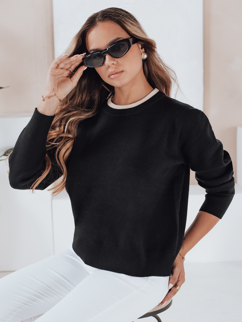 Ženski osnovni pulover DARMILA black Dstreet MY2504