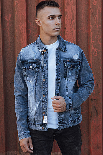 Moška džins jakna modra Dstreet TX4853