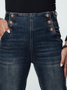 Ženske hlače VIVEZZI iz džinsa, modre Dstreet UY2228