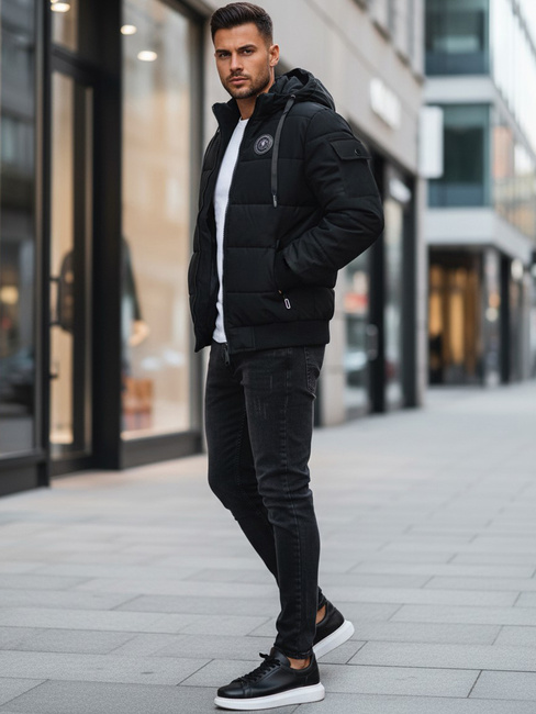 Moška prešita jakna Barva Črna DSTREET TX4638z