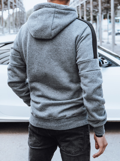 Moška majica s kapuco temno siva Dstreet BX5825