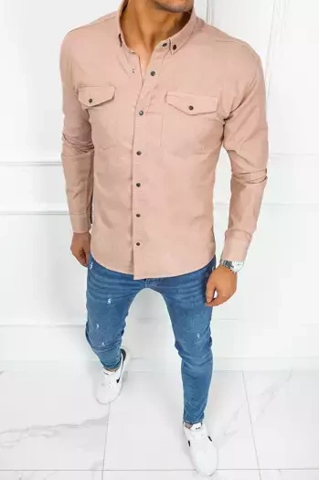 Moška jeans srajca Barva Roza DSTREET DX2352