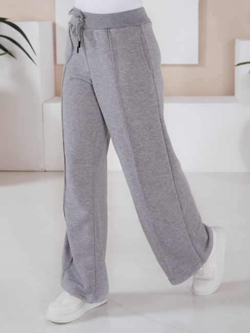 Ženske trenirke SANELIS sive barve Dstreet AY0986