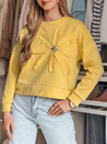 Ženska bluza prevelike velikosti s cvetom PETITKA rumena Dstreet BY1390