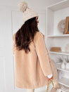 Ženski plašč iz alpake SERENITY light beige Dstreet TY3886