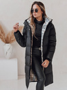 WINTERMISS ženska zimska dolga prešita jakna s kapuco črna Dstreet TY4967