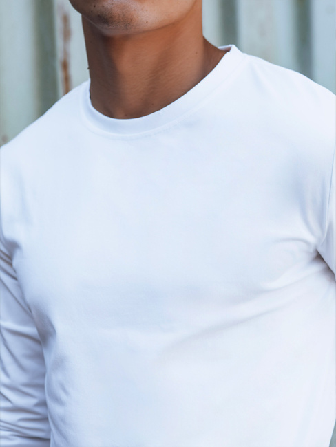 Moški beli dolgi rokavi Dstreet LX0579