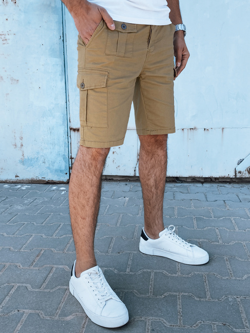 Moške bež kratke hlače Dstreet SX2433