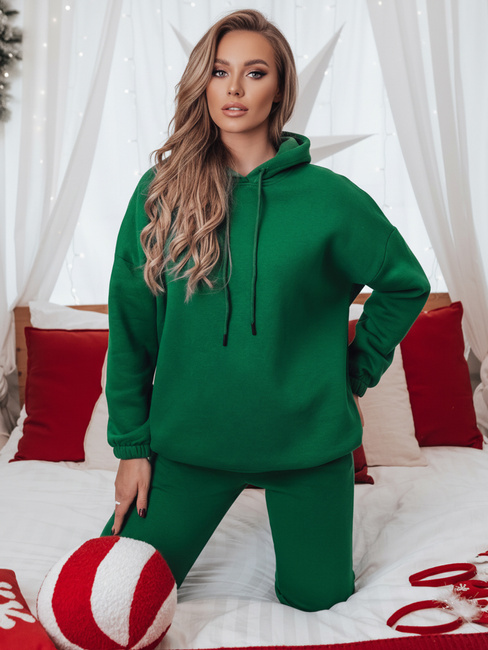 KSENIIA PREMIUM ženske trenirke zelene barve Dstreet AY1111