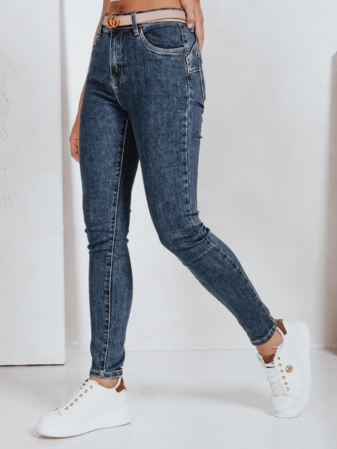 Ženske kavbojke push up modre barve Dstreet UY2783