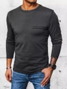 Moška majica z dolgimi rokavi Barva Temno siva DSTREET LX0561