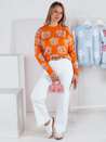 SWEET BUNNY ženski pulover oranžne barve Dstreet MY2281