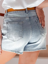 Ženske kratke hlače iz džinsa s pasom SUNNY JIN blue Dstreet SY0470