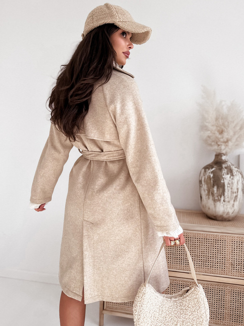 Ženski plašč NANCY light beige Dstreet TY3884