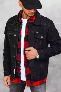 Moška jeans jakna Barva Črna DSTREET TX4374