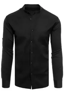 Moška srajca z dolgimi rokavi Barva Črna DSTREET DX2345