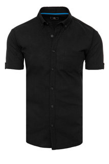 Moška srajca z kratkimi rokavi Barva Črna DSTREET KX0982