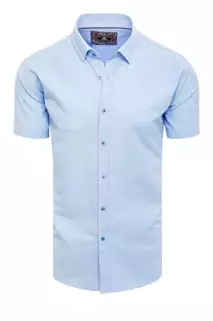 Moška srajca z kratkimi rokavi Barva Svetlo modra DSTREET KX0987