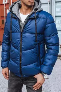 Moška zimska jakna modra Dstreet TX3827