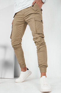 Moške hlače s stranskimi žepi Barva Bež DSTREET UX4260