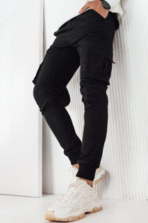 Moške hlače s stranskimi žepi Barva Črna DSTREET UX4182