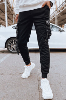 Moške hlače s stranskimi žepi Barva Črna DSTREET UX4203