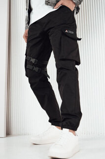 Moške hlače s stranskimi žepi Barva Črna DSTREET UX4205