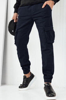 Moške hlače s stranskimi žepi Barva Mornarica DSTREET UX4175
