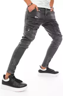 Moške hlače s stranskimi žepi Barva Temno siva DSTREET UX3288