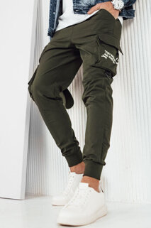 Moške hlače s stranskimi žepi Barva Zelena DSTREET UX4162