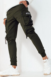 Moške hlače s stranskimi žepi Barva Zelena DSTREET UX4169