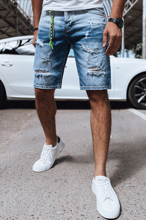 Moške jeans kratke hlače Barva Modra DSTREET SX2165