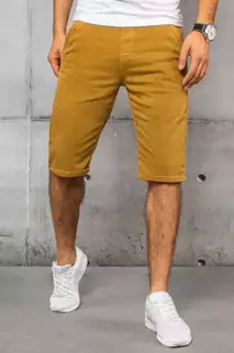 Moške jeans kratke hlače Barva gorčična DSTREET SX1434