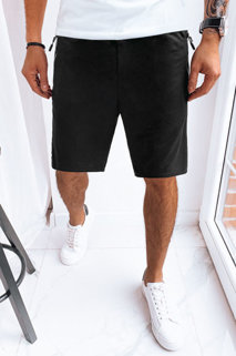 Moške športne kratke hlače Barva Črna DSTREET SX2278