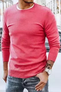 Moški klasičen pulover Barva Fuksija DSTREET WX1934