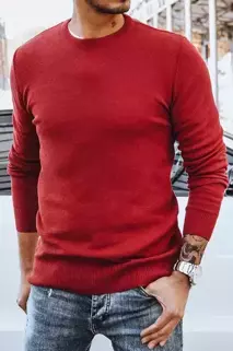 Moški klasičen pulover Barva Klaret DSTREET WX1933