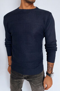 Moški klasičen pulover Barva Mornarica DSTREET WX2097