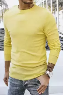 Moški klasičen pulover Barva Rumena DSTREET WX1935