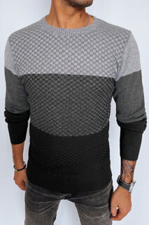 Moški klasičen pulover Barva siva DSTREET WX2129